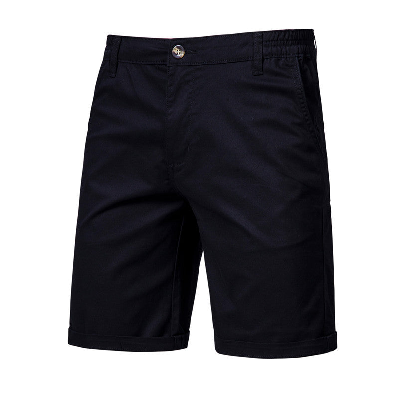 Men's Casual Solid Color Slim Fit Straight Shorts