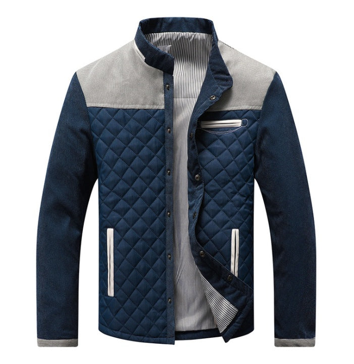Chaquetas informales para hombre, abrigos ajustados de retales, chándal masculino, ropa deportiva para hombre, novedad de primavera y otoño