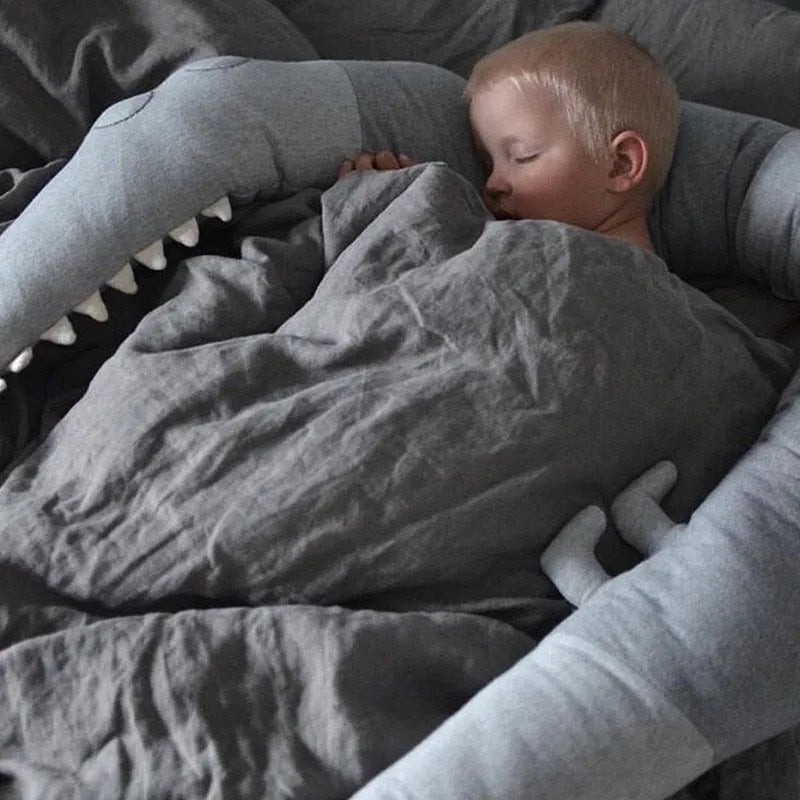 Ropa de cama para bebé, almohada parachoques de dibujos animados para bebé, cuna infantil, valla para cama, decoración para bebé, accesorios de habitación