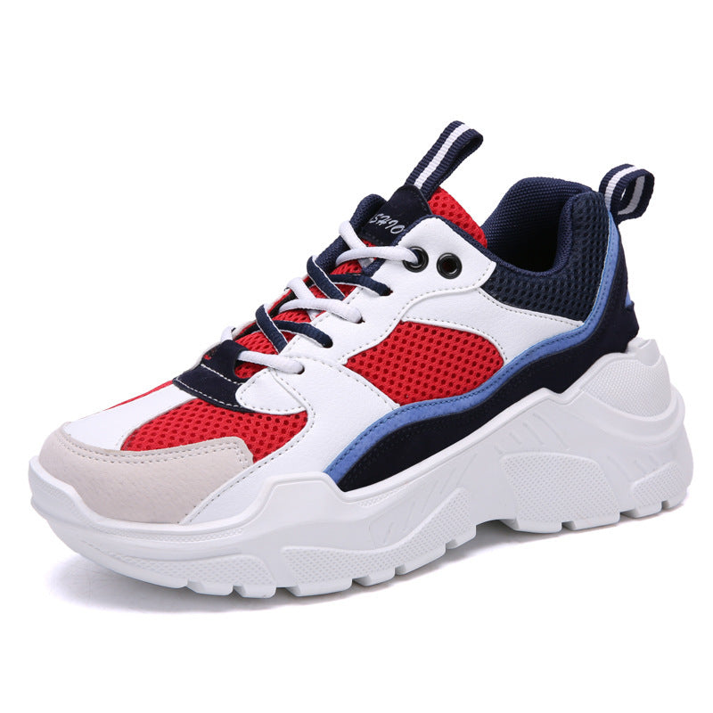 Zapatos De Moda Versión Coreana, Un Hombre Y Una Mujer, Aumento De Suelas Gruesas Todo Combinadas