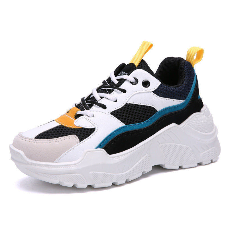 Zapatos De Moda Versión Coreana, Un Hombre Y Una Mujer, Aumento De Suelas Gruesas Todo Combinadas