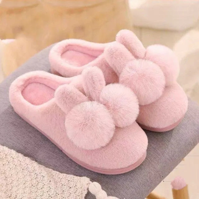 Cuhk Pantuflas Infantiles De Algodón De Invierno, para Y Niñas, Una Familia De Tres Padres, Zapatos Cálidos De Felpa