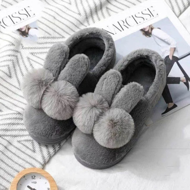 Cuhk Pantuflas Infantiles De Algodón De Invierno, para Y Niñas, Una Familia De Tres Padres, Zapatos Cálidos De Felpa