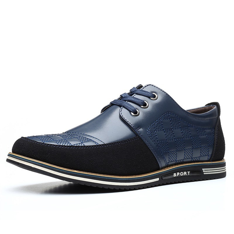 Zapatos informales de otoño para hombre, zapatos individuales con cordones de talla grande de 46 yardas, zapatos transpirables para conducir británicos, zapatos individuales para hombre