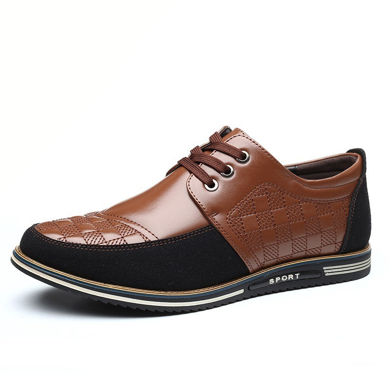 Zapatos informales de otoño para hombre, zapatos individuales con cordones de talla grande de 46 yardas, zapatos transpirables para conducir británicos, zapatos individuales para hombre