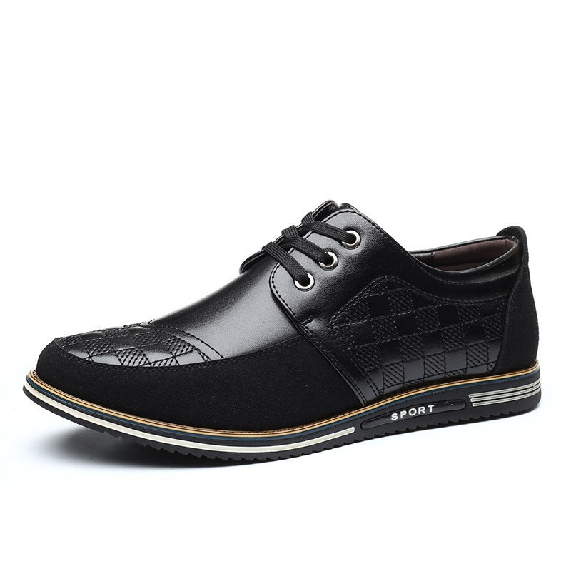 Zapatos informales de otoño para hombre, zapatos individuales con cordones de talla grande de 46 yardas, zapatos transpirables para conducir británicos, zapatos individuales para hombre