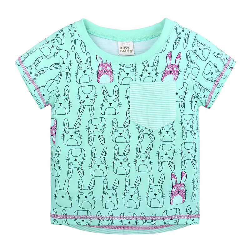 Camiseta de algodón de punto de manga corta para hombre y mujer