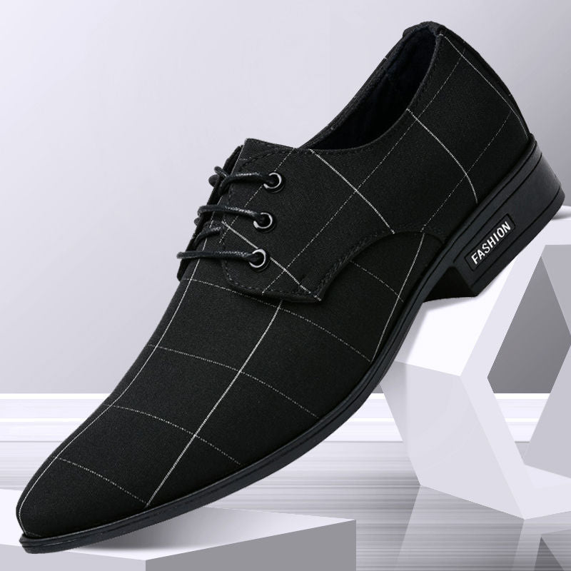 Zapatos para hombre Zapatos de vestir para hombres Zapatos formales de lona de negocios de ocio transpirables de cuero