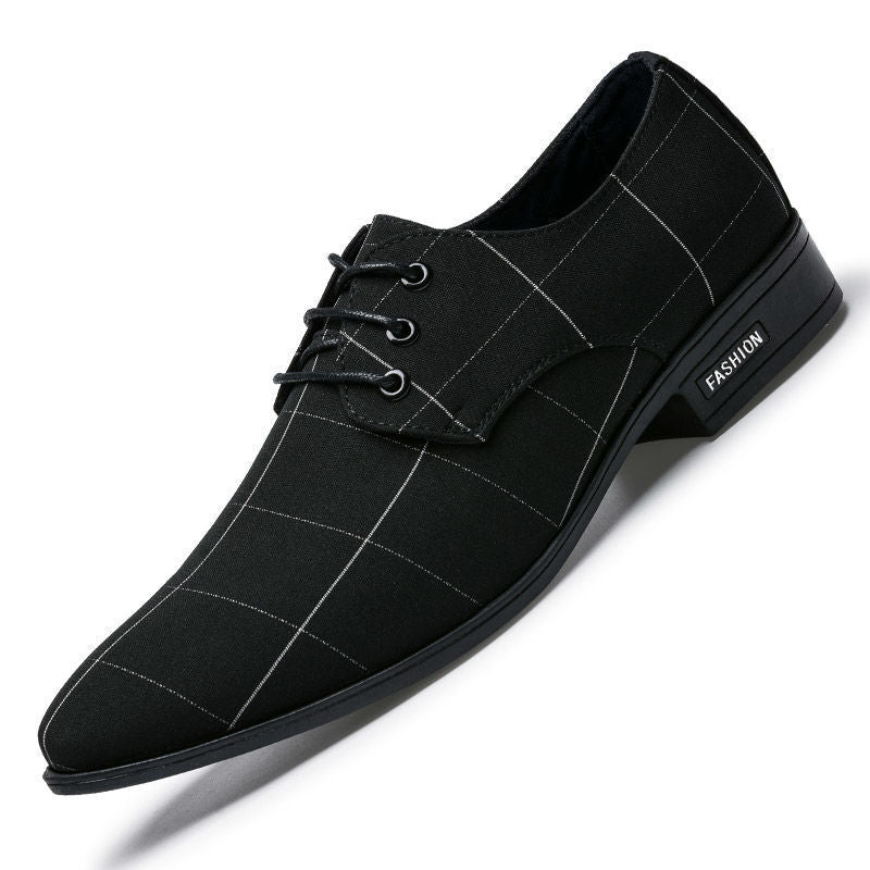 Zapatos para hombre Zapatos de vestir para hombres Zapatos formales de lona de negocios de ocio transpirables de cuero