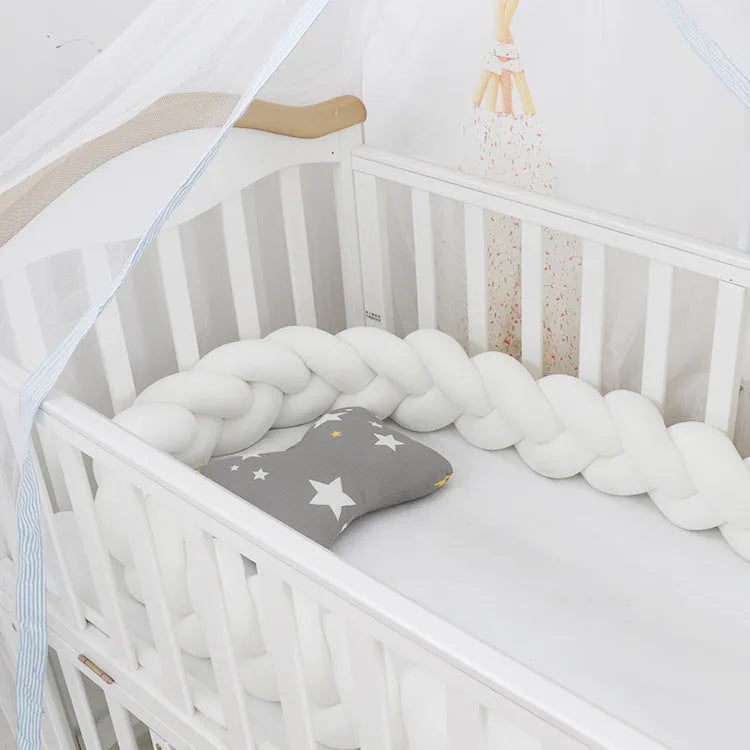 Bébé Pare-chocs lit Tresse Noeud Oreiller Coussin Pare-chocs pour Infantile cuna Bebe allumé lit Protecteur Tour de lit Chambre Décor