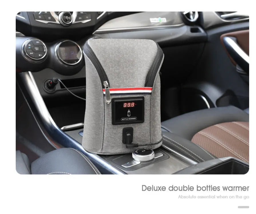 Calentador de biberones USB para coche, portátil, para viaje, leche materna, caliente