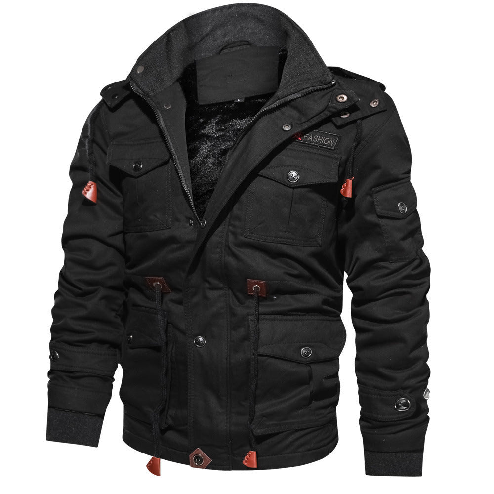 Mountainskin, chaquetas de lana de invierno para hombre, abrigo cálido con capucha, ropa de abrigo térmica gruesa, chaqueta militar para hombre, ropa de marca para hombre
