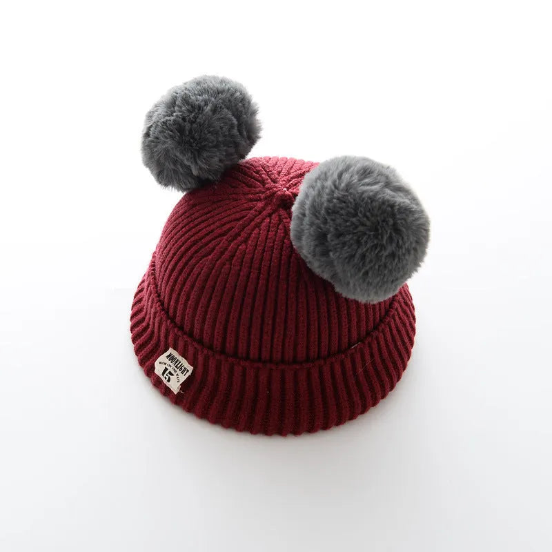 Gorro de lana para bebé.