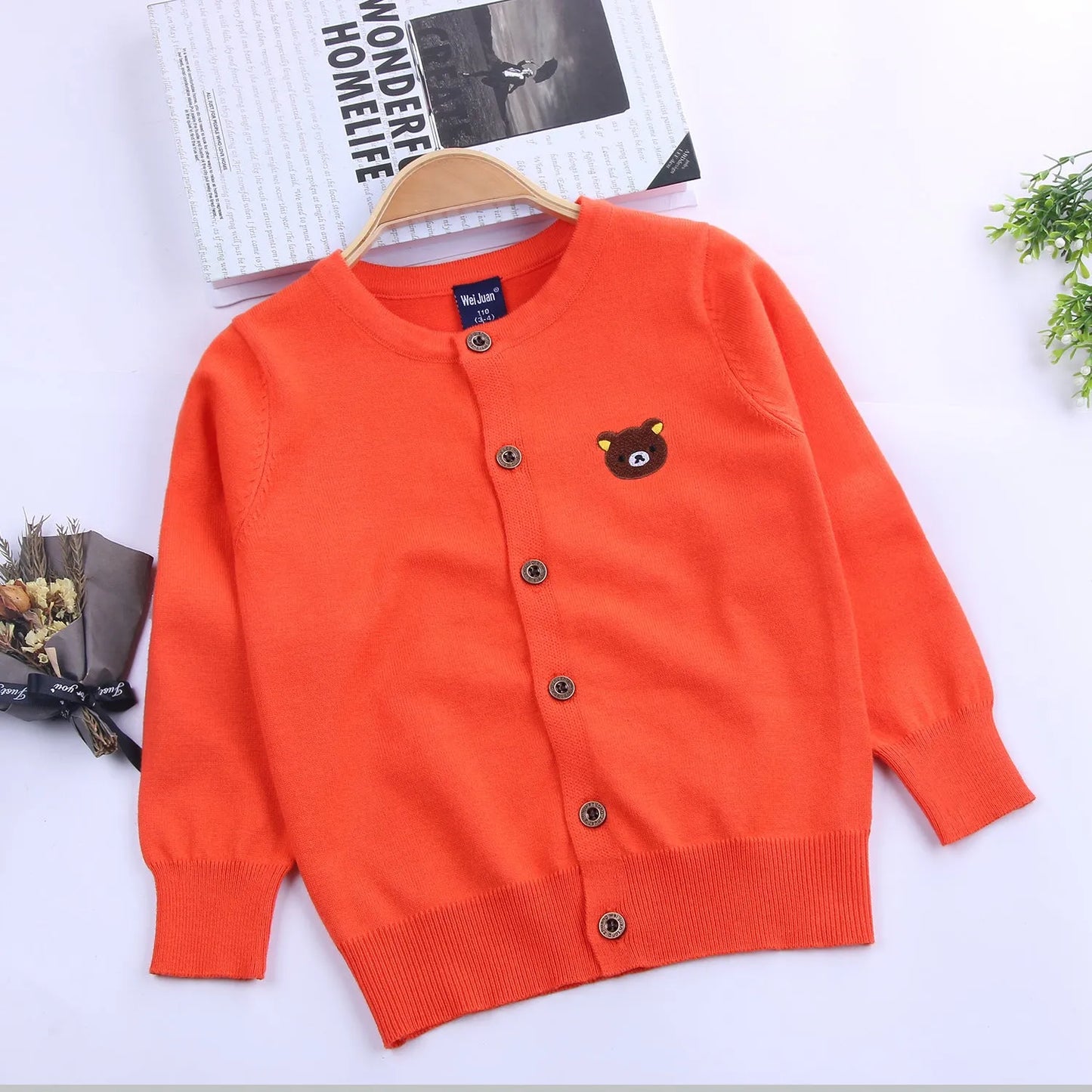 Chaqueta de punto clásica para niños, chaqueta fina para niños