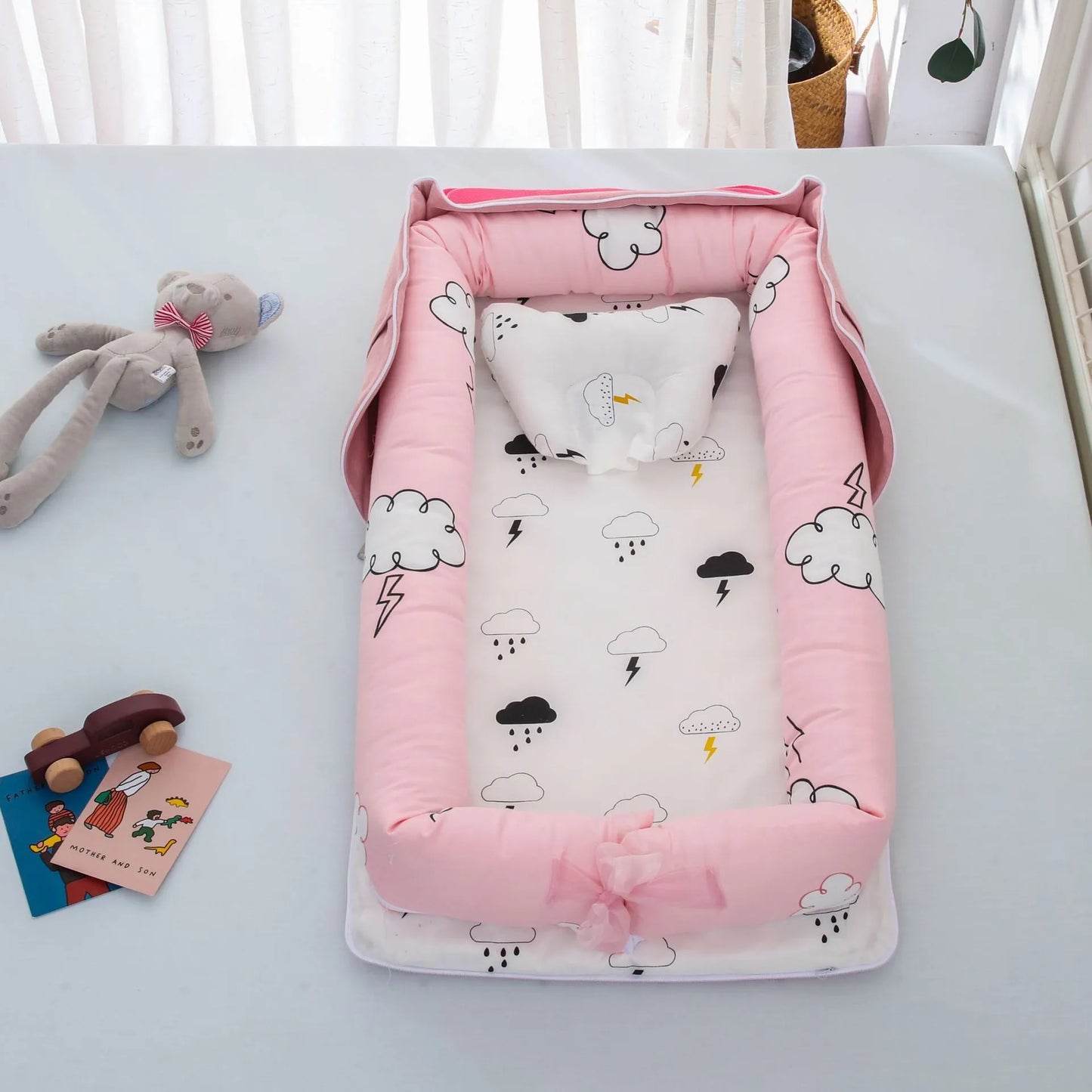 Cama de bebé plegable,