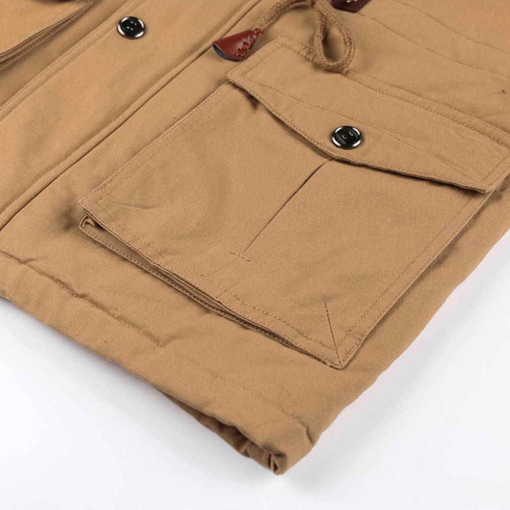 Mountainskin, chaquetas de lana de invierno para hombre, abrigo cálido con capucha, ropa de abrigo térmica gruesa, chaqueta militar para hombre, ropa de marca para hombre