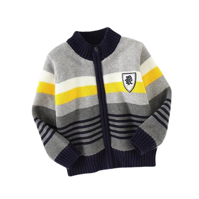 Suéter de lana Chaqueta de algodón Cárdigan para niños Prendas de punto Niños Algodón puro