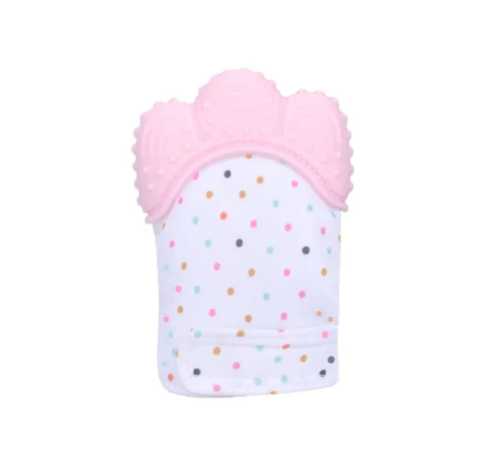Guantes molares de silicona antimordeduras para dentición de bebé, juguetes con sonido para niños