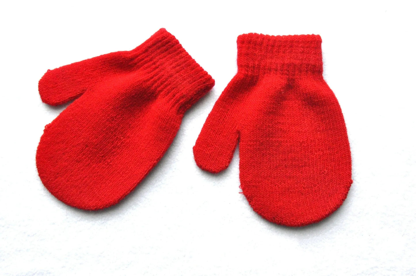 Guantes cálidos de invierno para niños, bolsa tejida, guantes para bebé