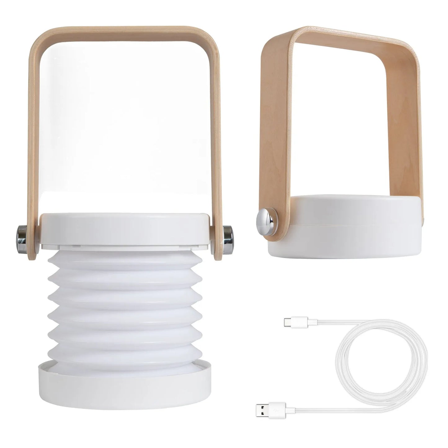 Luz de Camping, linterna, luz nocturna, lámpara de mesa Led telescópica, luz Usb plegable, producto creativo 3d, luz portátil