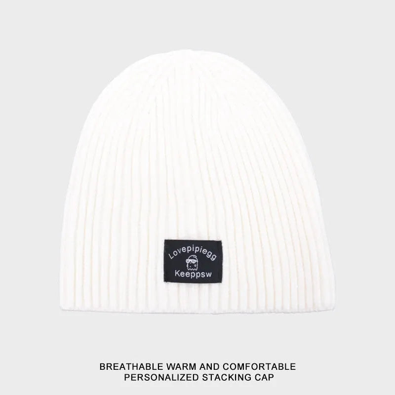 Gorro de punto a juego de moda simple