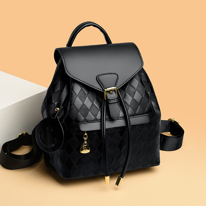 Mochila femenina informal multifunción de cuero para mujer, mochila de hombro para la escuela, mochila de viaje