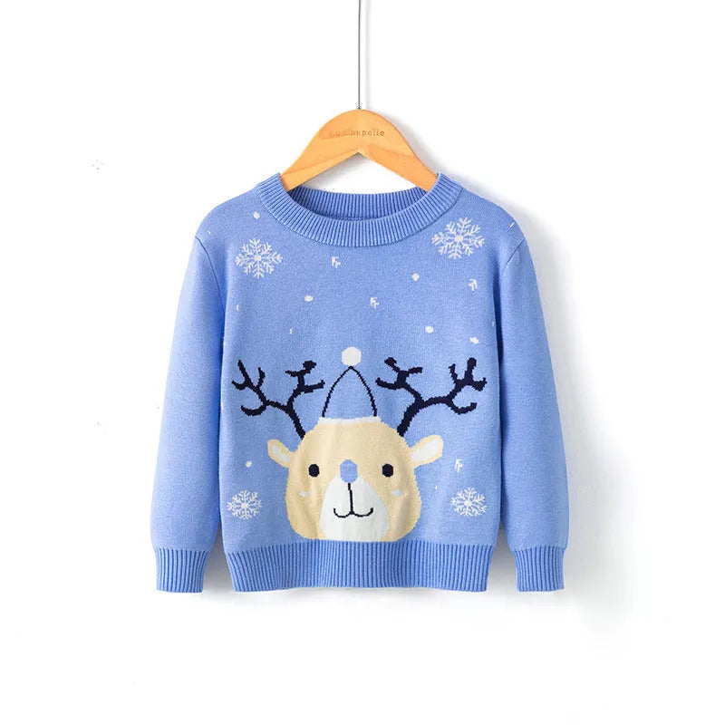 Jersey navideño con copos de nieve