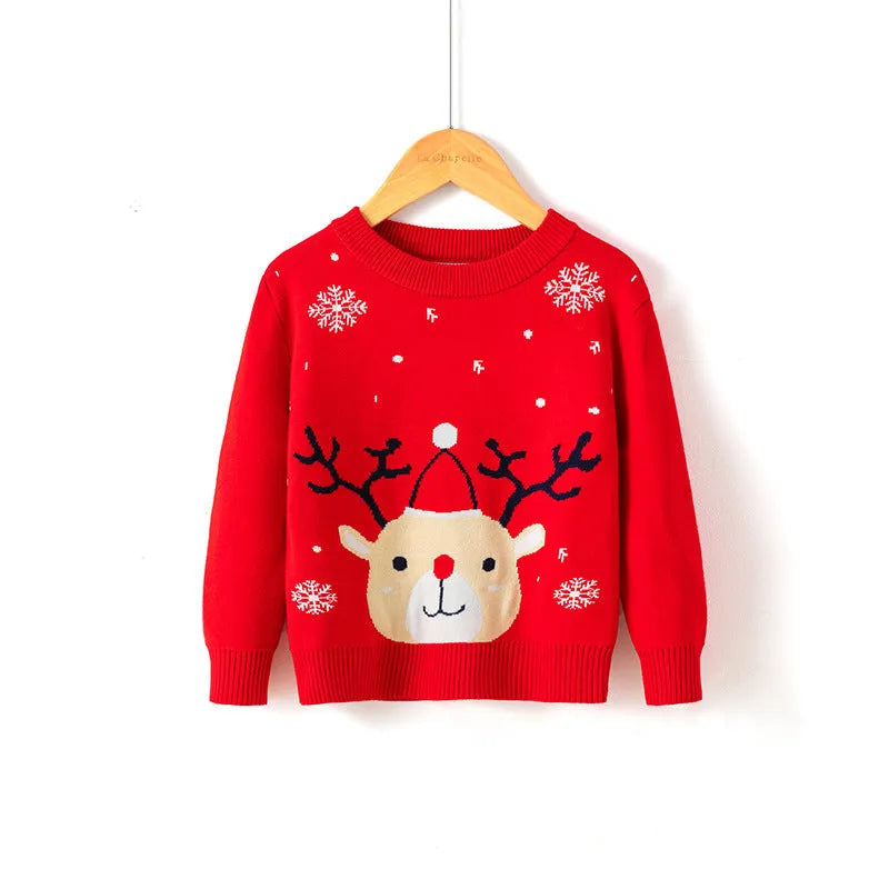 Jersey navideño con copos de nieve