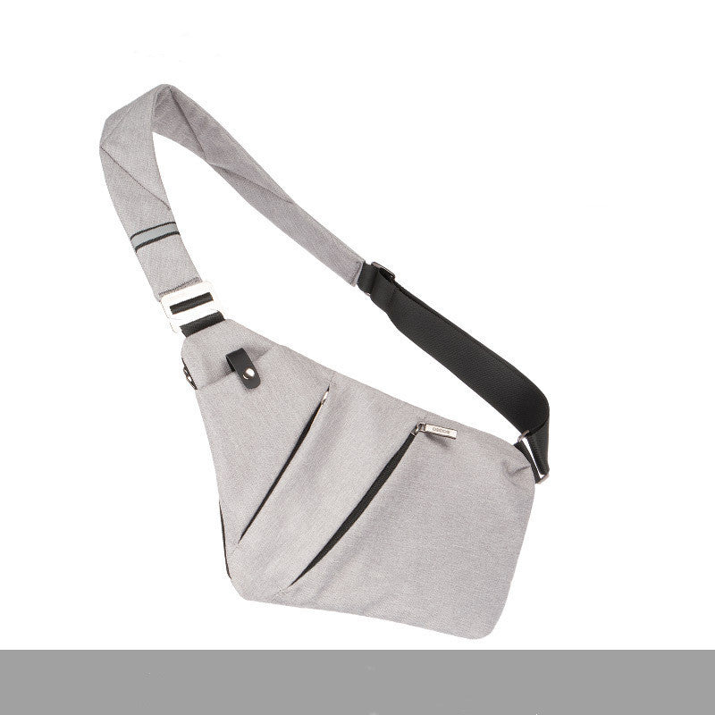 Bolsos de lona en el pecho para hombres y mujeres en un hombro