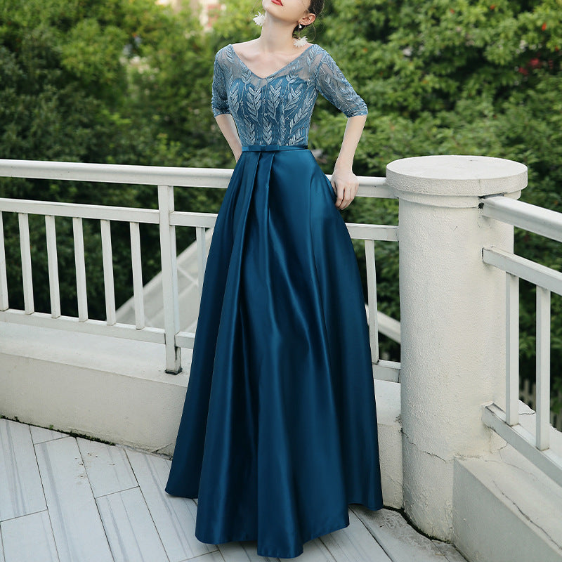 Vestido de noche elegante para banquete de mujer