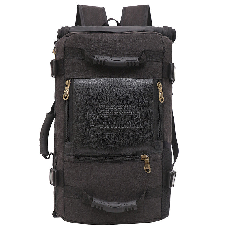 Mochila de lona para hombre, mochila de viaje enorme para hombro escolar, mochila para ordenador, bolsas versátiles funcionales, bolsa multifuncional para ordenador portátil