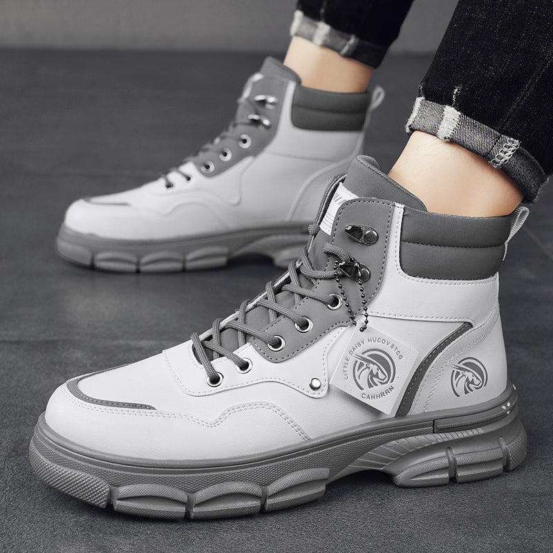 Botas Martin de estilo británico de caña alta y tendencia informal para hombre