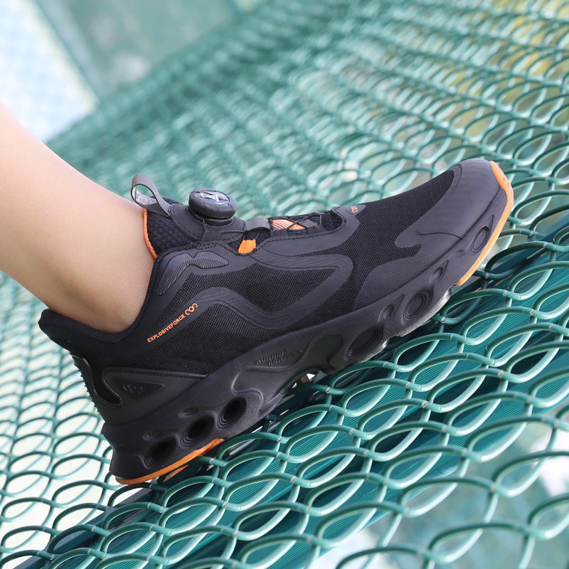 Zapatillas de deporte para correr con absorción de impactos y parte inferior suave, ligeras, informales, a la moda para hombre