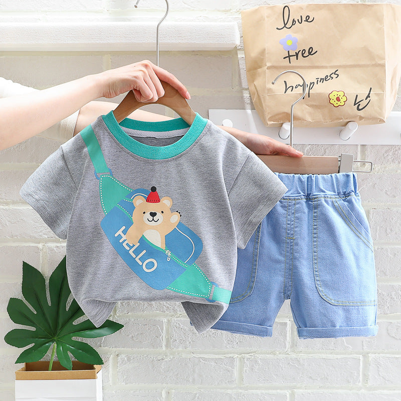 Ropa de verano para niños de estilo occidental y coreano