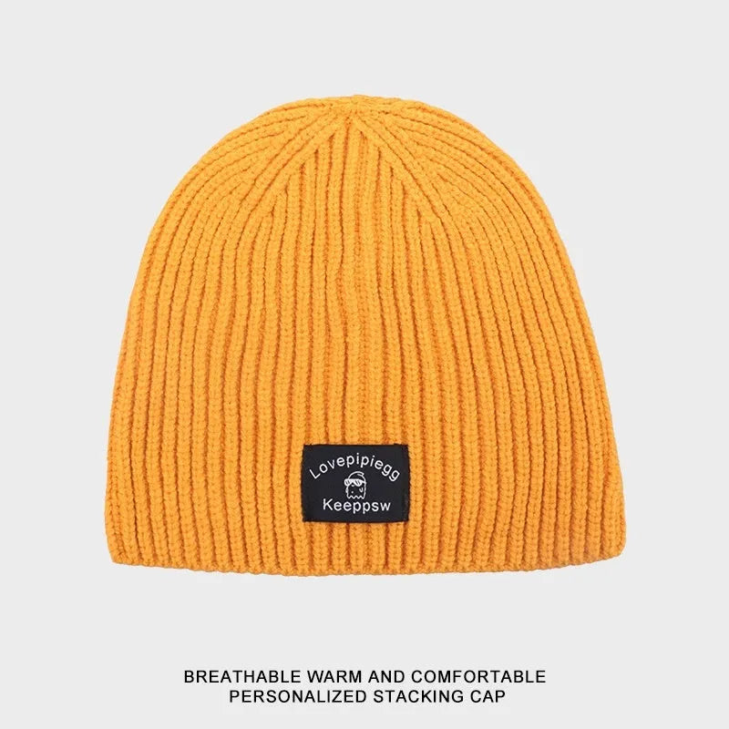Gorro de punto a juego de moda simple