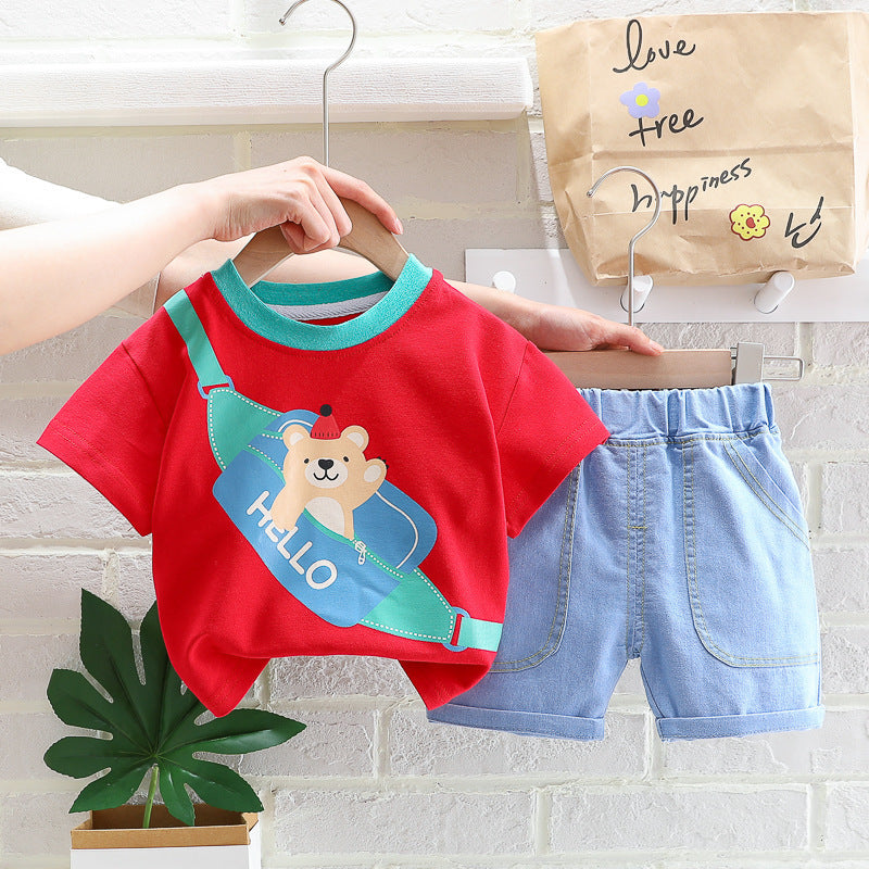 Ropa de verano para niños de estilo occidental y coreano