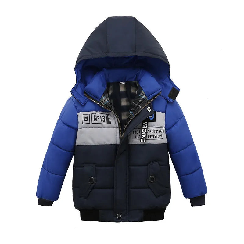 Chaquetas acolchadas de algodón para niños pequeños y medianos