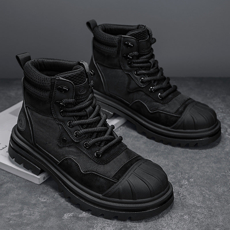 Botas Martin de ruibarbo con puntera alta para hombre