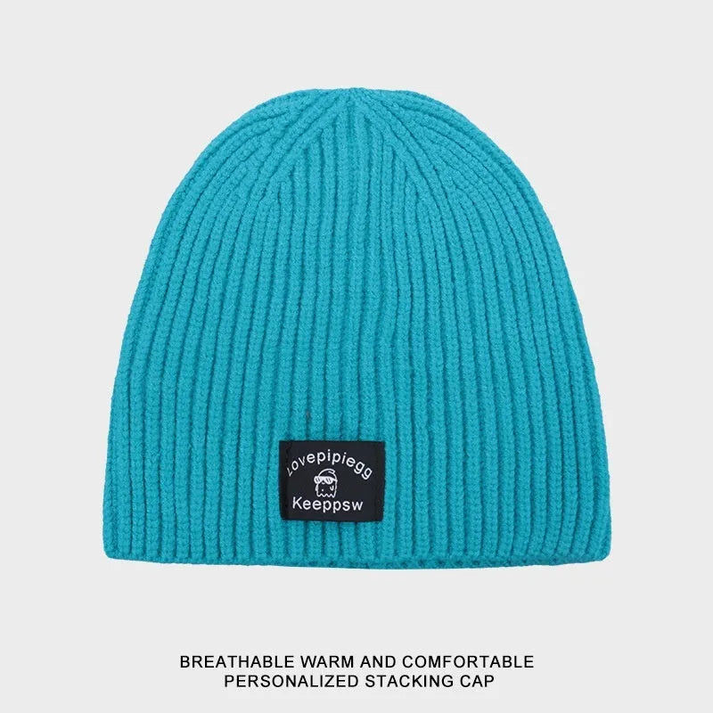 Gorro de punto a juego de moda simple
