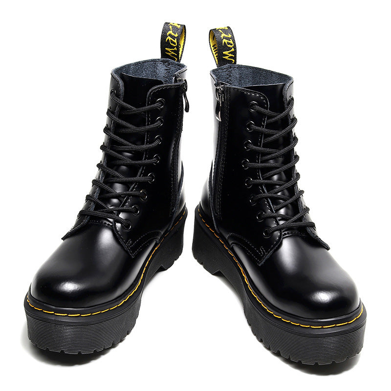 Botas de moto con cordones y parte inferior Muffin