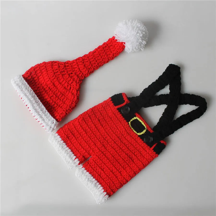 Vestido navideño de lana roja