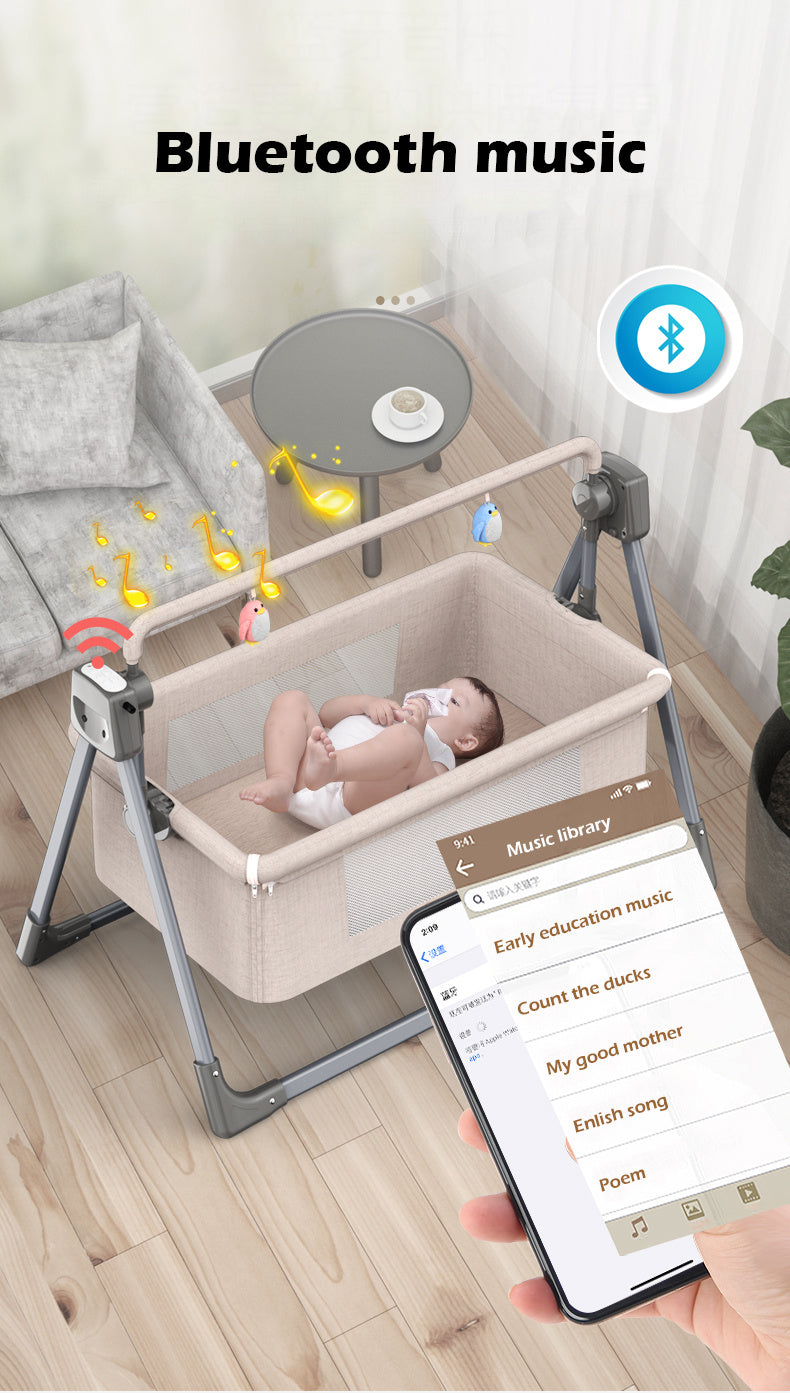Cuna eléctrica inteligente multifunción infantil