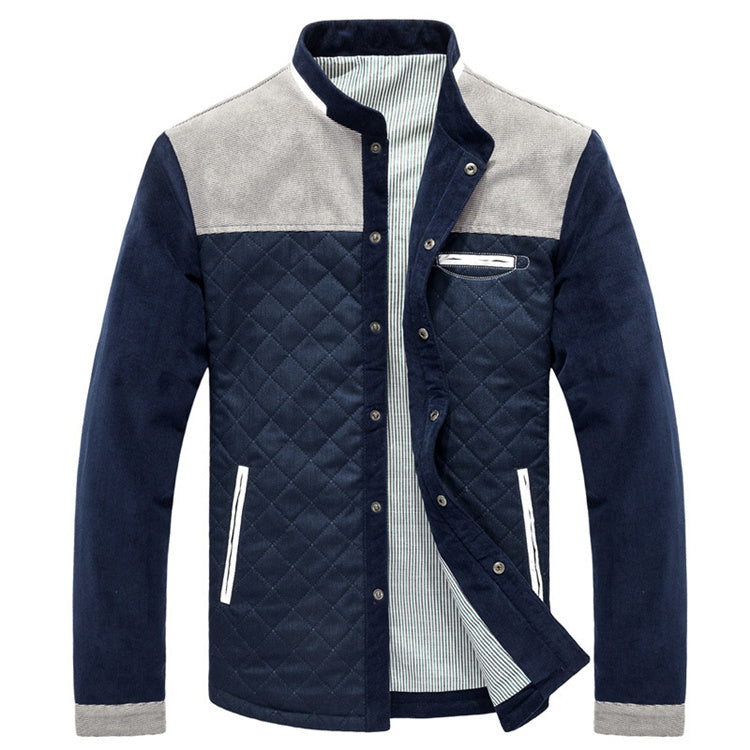 Chaquetas informales para hombre, abrigos ajustados de retales, chándal masculino, ropa deportiva para hombre, novedad de primavera y otoño
