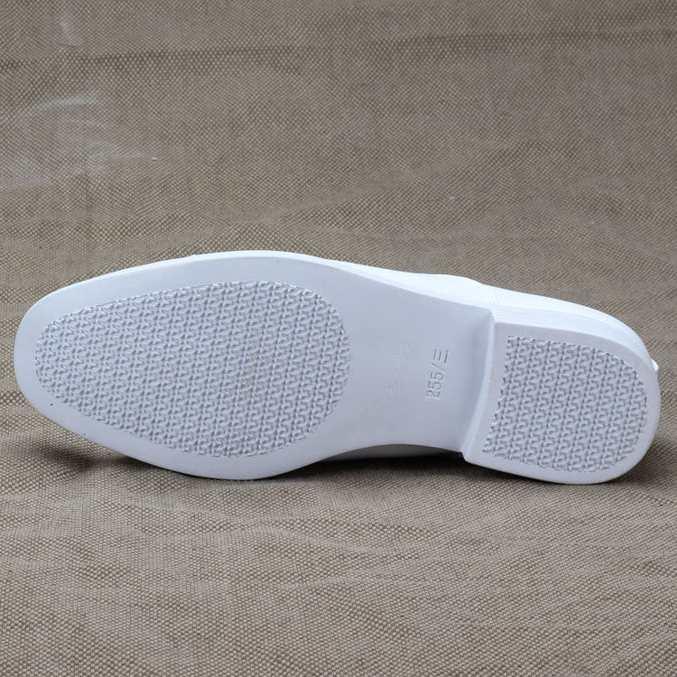 Blanco para hombre formal tacón bajo con cordones azul marino punta estrecha zapato de boda casual vestido punta redonda