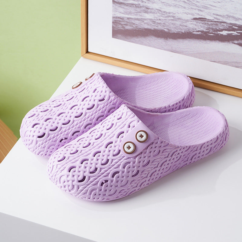 Women's Non-slip Home Closed-toe Slippers