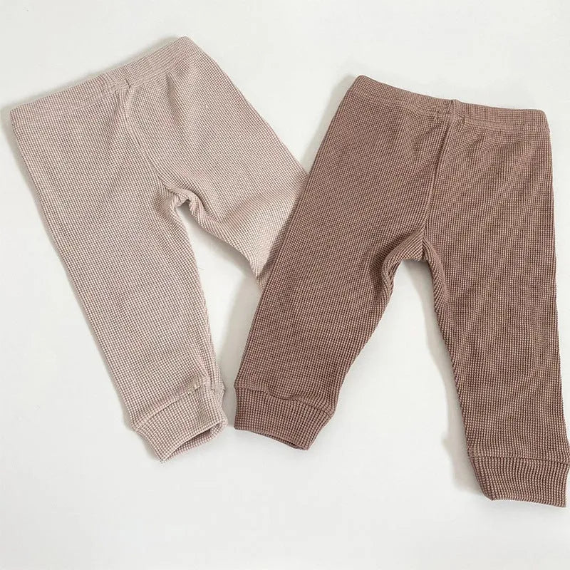 Pantalones de oso gofre Pantalones de bebé Pantalones Harem de excursión linda