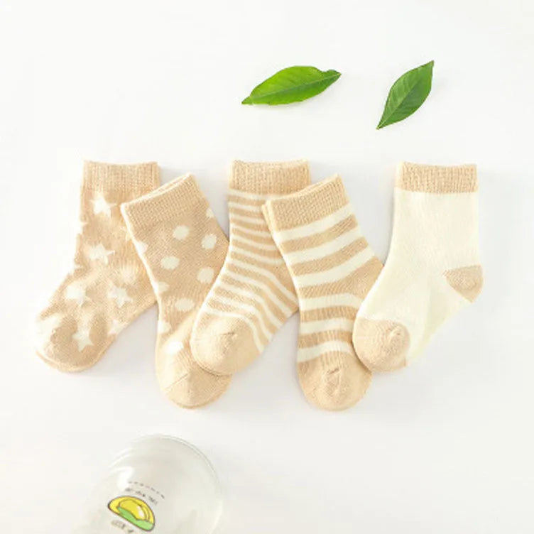 Calcetines de tubo de algodón para niños.