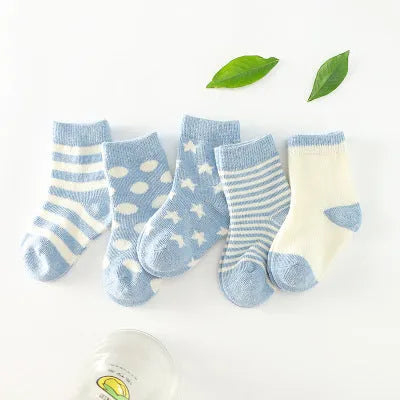 Calcetines de tubo de algodón para niños.