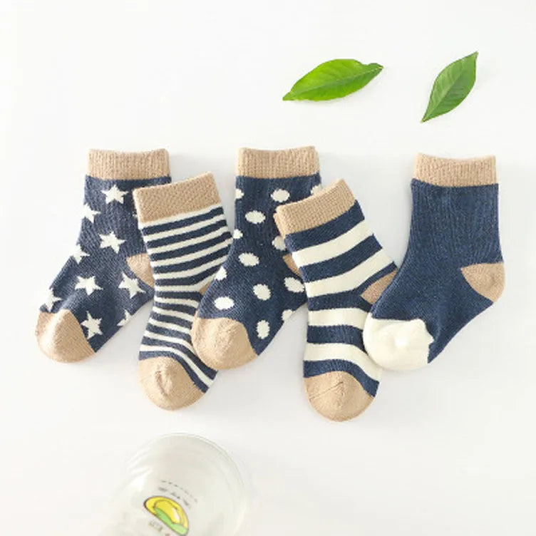 Calcetines de tubo de algodón para niños.
