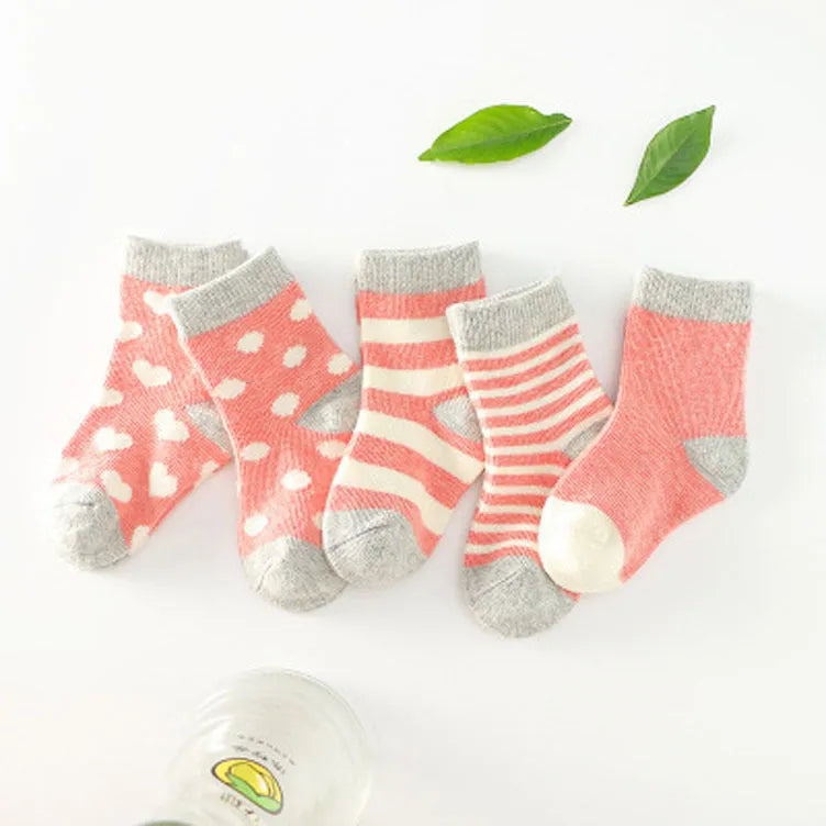 Calcetines de tubo de algodón para niños.